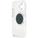 Etui Guess IML Metal Colored Circle Classic Logo MagSafe do iPhone 16 czarny