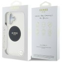 Etui Guess IML Metal Colored Circle Classic Logo MagSafe do iPhone 16 czarny