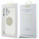 Etui Guess IML Metal Colored Circle Classic Logo MagSafe do iPhone 16 szary
