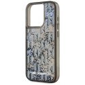 Etui Karl Lagerfeld Liquide Glitter Monogram Gradient do iPhone 15 Pro Max czarny