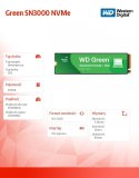 Dysk SSD Green 500GB M.2 2280 SN3000 NVMe PCIE4.0