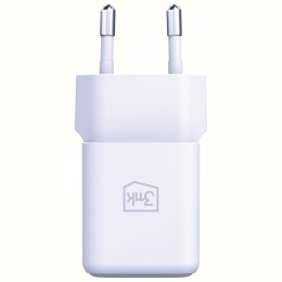 Ładowarka sieciowa 3MK Hyper GaN Charger 20W 1xUSB-A 1XUSB-C PD QC4+ biały