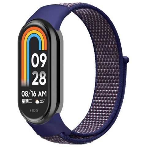 Beline pasek Mi Band 10/9/8 NylonLoop granatowy/navy