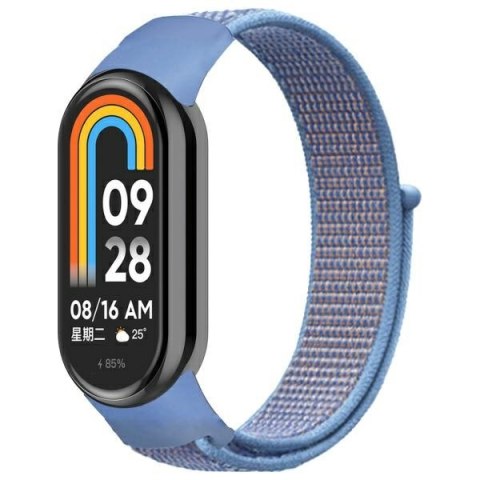 Beline pasek Mi Band 10/9/8 NylonLoop niebieski/blue