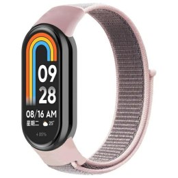 Beline pasek Mi Band 10/9/8 NylonLoop różowy/pink