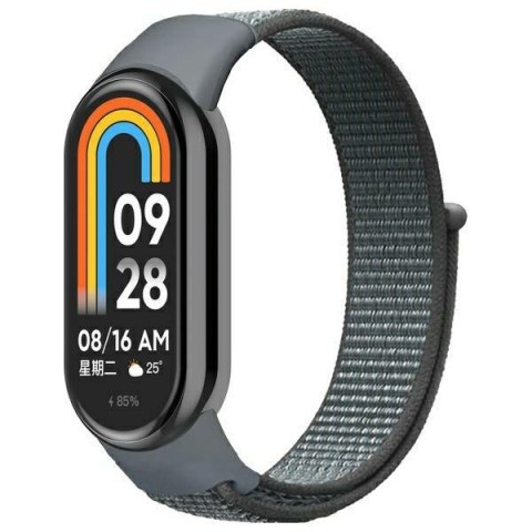 Beline pasek Mi Band 10/9/8 NylonLoop szary/grey