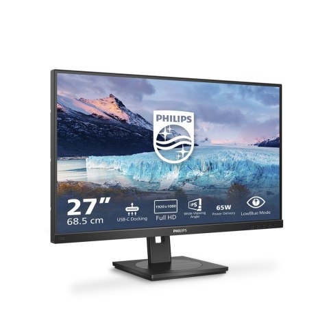 Philips S Line 273S1/00 monitor komputerowy 68,6 cm (27") 1920 x 1080 px Full HD LCD Czarny