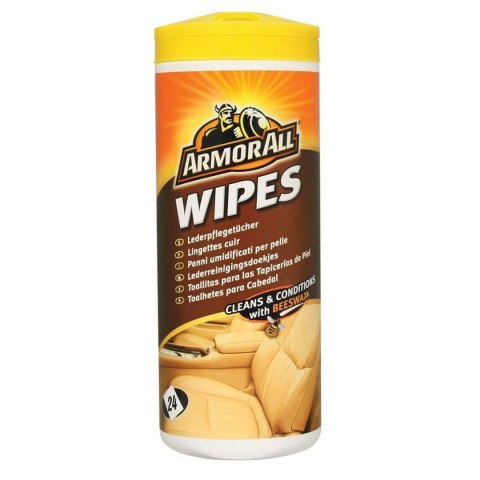 Ściereczki do Czyszczenia Skóry Armor All Wipes Skórzany 24 Części
