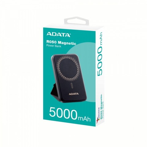Powerbank R50 5000mAh USB-C czarny Wireless PD/Qi