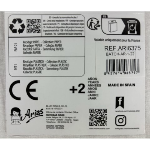 Buty na dla lalki Arias Różowy 40 cm