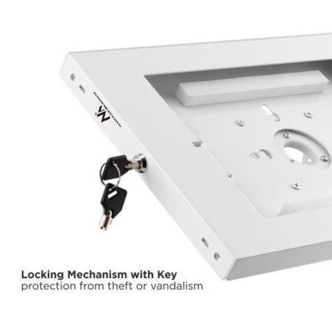 Uchwyt do tabletu ścienny z blokadą reklamowy 9,7-11 cali MC-474W