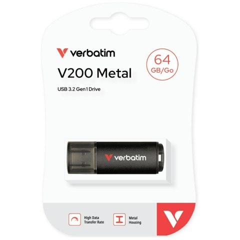 Pendrive Verbatim V200 64GB USB-A czarny 30211