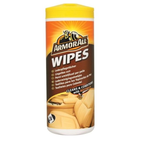 Ściereczki do Czyszczenia Skóry Armor All Wipes Skórzany 24 Części