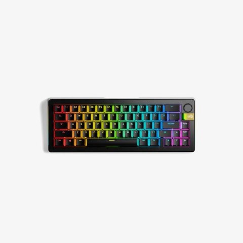 Glorious GMMK 3 Pro HE Wireless 65 % Custom Gaming-Tastatur - Pre-Built, ANSI (US), Fox HE Switches, schwarz