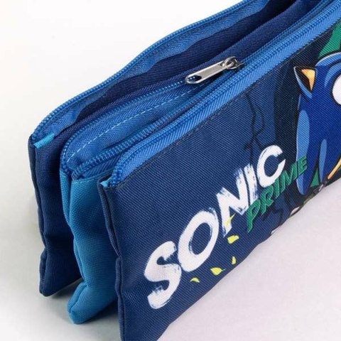 Piórnik Potrójny Sonic Prime Jasnoniebieski Light Blue 2,2 x 1,1 x 22,5 cm