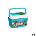 Przenośna Lodówka Aquapro Hello Summer Wielokolorowy 5 L 28 x 22 x 19 cm (6 Sztuk)