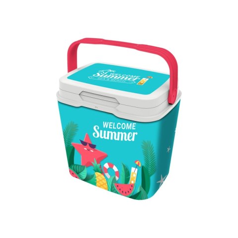 Przenośna Lodówka Aquapro Welcome Summer Wielokolorowy 25 L 38 x 29 x 39 cm (2 Sztuk)