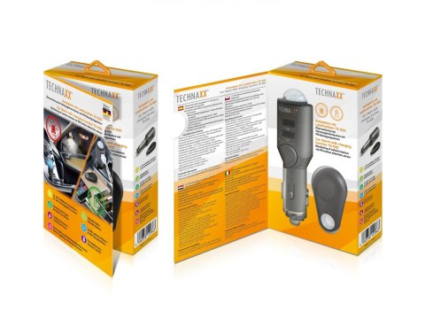Alarm samochodowy z ładowarką USB 2 porty TX-100