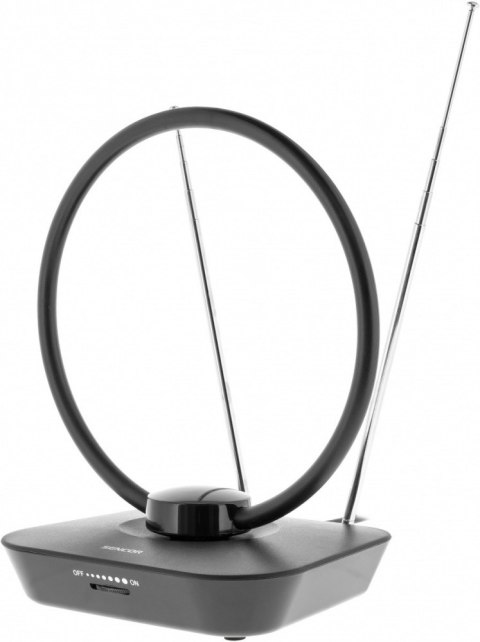 Antena wewnętrzna SDA 102 DVB-T2/T Zysk 20db,Imp 75 OHM,4G LTE