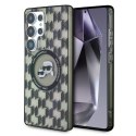 Etui Karl Lagerfeld Button Karl & Choupette Heads On KL Pattern MagSafe do Samsung Galaxy S25 Ultra czarny