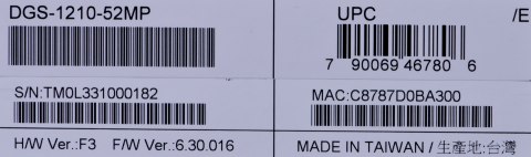 Switch D-Link DGS-1210-52MP - Zarządzany - L2 - Gigabit Ethernet (10/100/1000) - Pełny dupleks - Power over Ethernet (PoE)