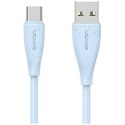 Kabel USAMS Green Series SJ714 18W 3A USB-A do USB-C 1m niebieski