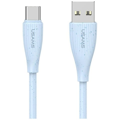Kabel USAMS Green Series SJ714 18W 3A USB-A do USB-C 1m niebieski