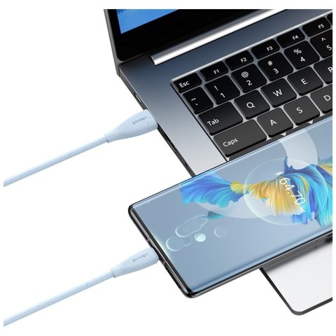 Kabel USAMS Green Series SJ714 18W 3A USB-A do USB-C 1m niebieski