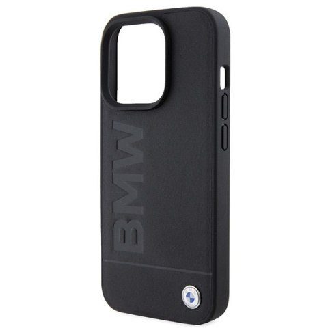BMW BMHCP15XSLLBK iPhone 15 Pro Max 6.7"czarny/black Leather Hot Stamp