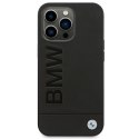 Etui BMW BMHCP14LSLLBK iPhone 14 Pro6,1" czarny/black Leather Stamp