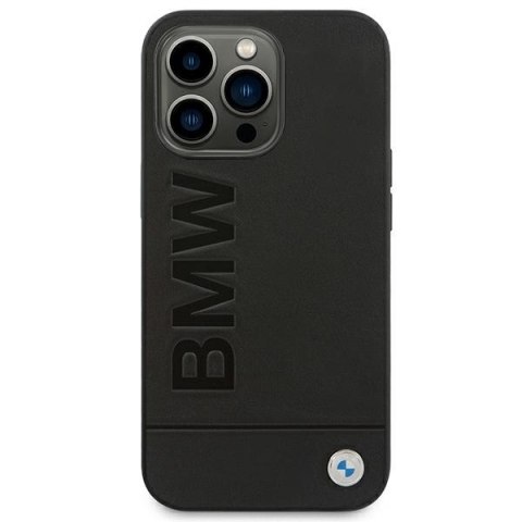 Etui BMW BMHCP14LSLLBK iPhone 14 Pro6,1" czarny/black Leather Stamp