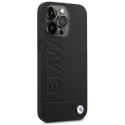 Etui BMW BMHCP14LSLLBK iPhone 14 Pro6,1" czarny/black Leather Stamp