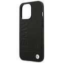 Etui BMW BMHCP14LSLLBK iPhone 14 Pro6,1" czarny/black Leather Stamp