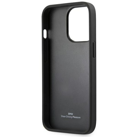 Etui BMW BMHCP14LSLLBK iPhone 14 Pro6,1" czarny/black Leather Stamp