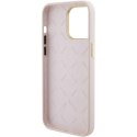 Guess GUHCP15XM4DGPP iPhone 15 Pro Max 6.7" jasnoróżowy/pink hardcase Silicone Logo Strass 4G