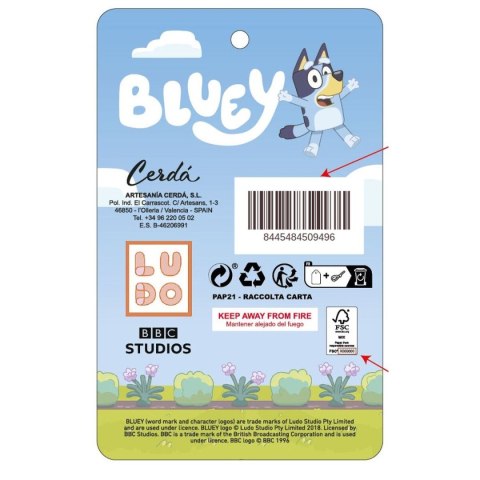 Plecak szkolny 3D Bluey Niebieski