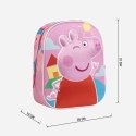 Plecak szkolny 3D Peppa Pig Różowy 25,0 x 31,0 x 10,0 cm