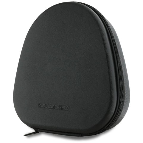 Słuchawki nauszne Karl Lagerfeld Saffiano Elongated Bluetooth ANC czarny