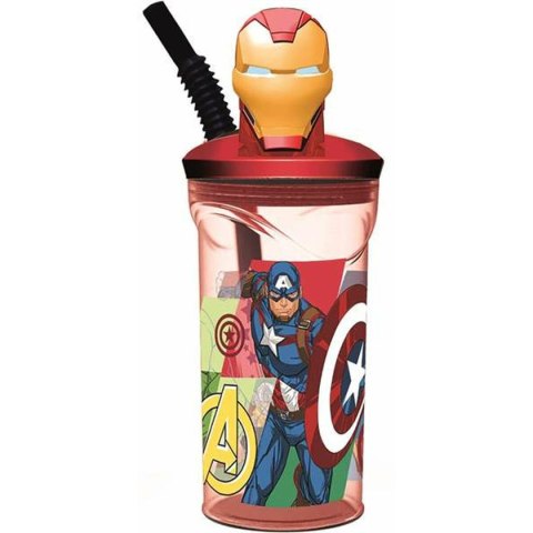 Kubek ze Słomką The Avengers Seven Wonders Iron Man 360 ml