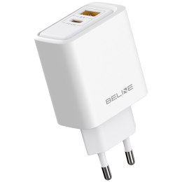 Ładowarka sieciowa Beline 45W GaN USB-A/USB-C BLN2CW45 biały