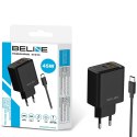 Ładowarka sieciowa Beline 45W GaN USB-A/USB-C + kabel USB-C/USB-C BLN2CB45C czarny