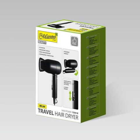 Suszarka do Włosów Feel Maestro MR-200 Czarny 1500 W