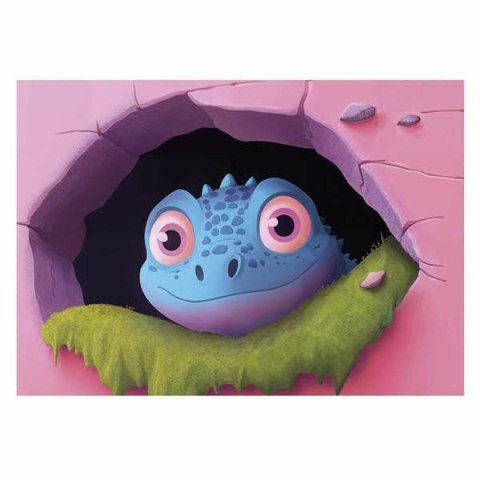 Zestaw 4 Puzzli Educa Friendly Dinosaurs