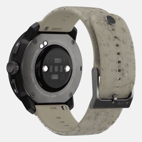 Zegarek sportowy Suunto Race S Gravel Gray AMOLED 45mm Czarny