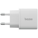 Ładowarka sieciowa Bazic Goport Velox Kit 1xUSB-C 1xUSB-A GaN 35W z kablem plecionym biały