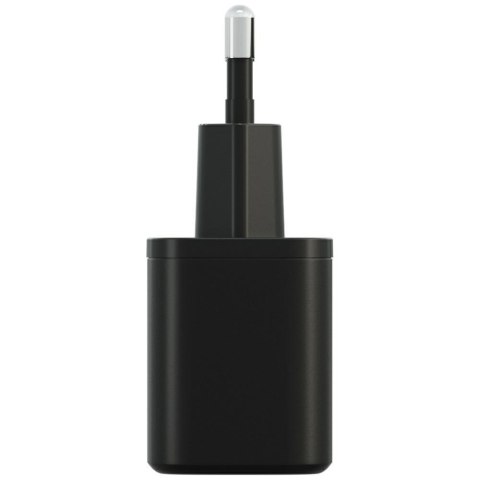 Ładowarka sieciowa Bazic Goport Velox Kit 1xUSB-C 1xUSB-A GaN 35W z kablem plecionym czarny