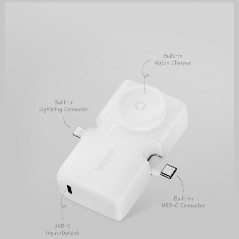 PowerBank 3w1 Bazic Koda 5000mAh PD20W USB-C/Lightning czarny