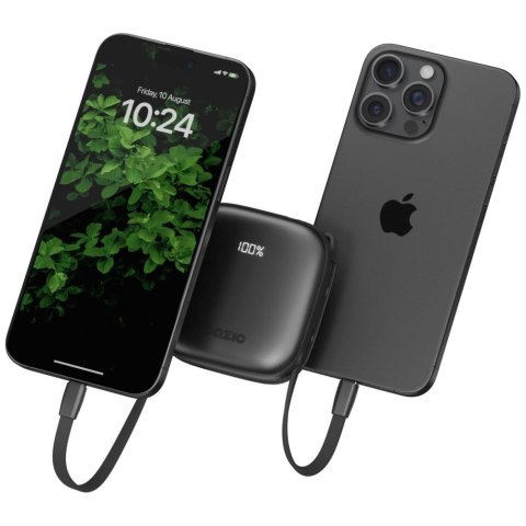 PowerBank 4w1 Bazic Fusion 10000mAh PD20W USB-C/Lightning czarny