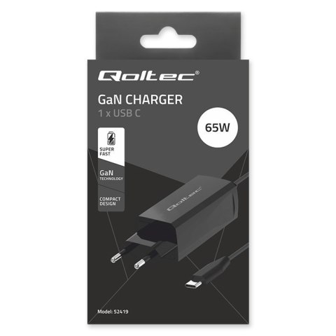 Ładowarka sieciowa 65W GaN | 5-20V | 3-3.25A | USB-C 3.1