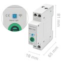 Przekaźnik 63A na szynę DIN z licznikiem energii elektrycznej | eWeLink od Sonoff | Wi-Fi | Dioda LED